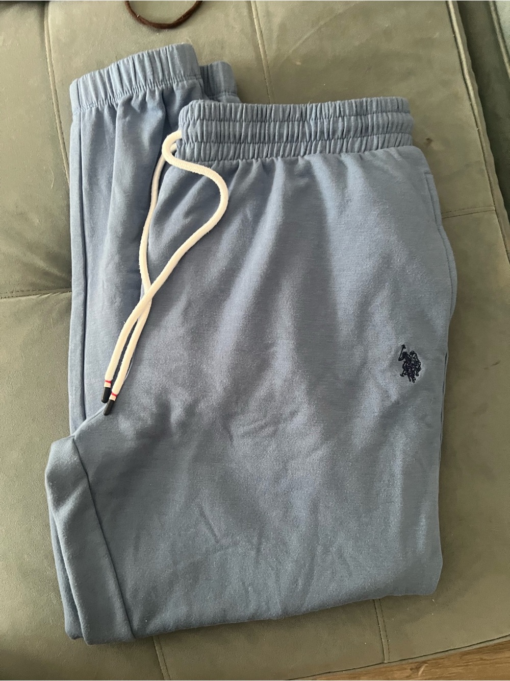 U.S. Polo Assn. Light Blue Drawstring Joggers for Kids